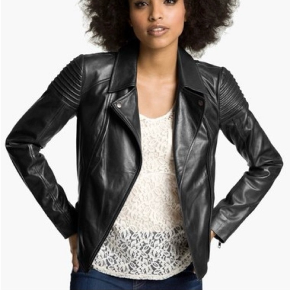 Trouvé Leather Moto Jacket
